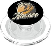 Nazare Surfing Waves in Portugal Big Surf Men Surfer PopSockets PopGrip para MagSafe
