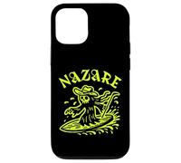 Nazare Wave Surf Surf en Portugal Olas Hombres Mujeres Surfista Carcasa para iPhone 12/12 Pro