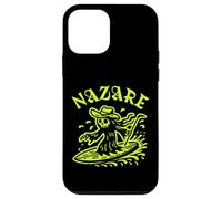 Nazare Wave Surf Surf en Portugal Olas Hombres Mujeres Surfista Carcasa para iPhone 12 Mini