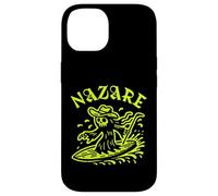 Nazare Wave Surf Surf en Portugal Olas Hombres Mujeres Surfista Carcasa para iPhone 14