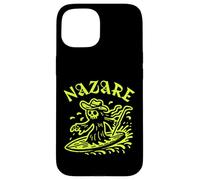 Nazare Wave Surf Surf en Portugal Olas Hombres Mujeres Surfista Carcasa para iPhone 15