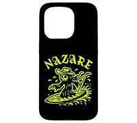 Nazare Wave Surf Surf en Portugal Olas Hombres Mujeres Surfista Carcasa para iPhone 15 Pro
