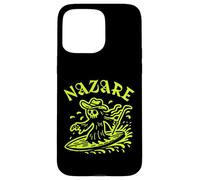 Nazare Wave Surf Surf en Portugal Olas Hombres Mujeres Surfista Carcasa para iPhone 15 Pro MAX