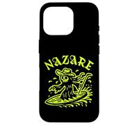 Nazare Wave Surf Surf en Portugal Olas Hombres Mujeres Surfista Carcasa para iPhone 16 Pro