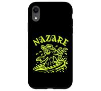 Nazare Wave Surf Surf en Portugal Olas Hombres Mujeres Surfista Carcasa para iPhone XR