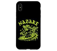 Nazare Wave Surf Surf en Portugal Olas Hombres Mujeres Surfista Carcasa para iPhone XS MAX