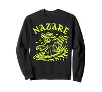 Nazare Wave Surf Surf en Portugal Olas Hombres Mujeres Surfista Sudadera