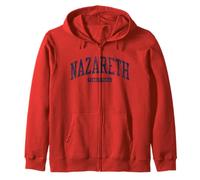 Nazareth Pennsylvania PA College University Style Azul Sudadera con Capucha