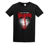 Nazareth Rock N Roll Telephone Unisex 100% Cotton Short-Sleeve T-Shirts Black L
