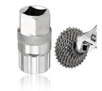 Nazaz Extractor de Casete para Bicicletas - Herramienta de Desmontaje de Rueda Libre, Compatible con Shimano, Sram, Sunrace, 6,7,8,9,10,11 Velocidades, Acero al Carbono, 20×44.8mm