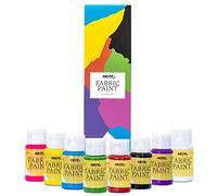 Nazca Colors Pintura Textil Permanente 8 Colores x 30ml - Pintura Acrílica para Tela y Cuero Ideal para Pintar Ropa, Camisetas, Zapatillas, Jeans, Sneakers y Cualquier Tejido
