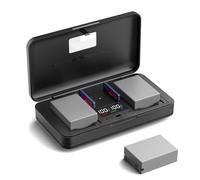 NB-10L (1200mA) - Juego de cargador multifuncional para cámara (incluye dos baterías) compatible con cámaras Canon G15, SX40HS, G16, SX50HS, G1X, SX60HS, G3X, PC1817, PC1518, PC1674, PC1680
