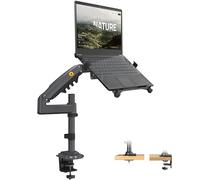 NB North Bayou Soporte para Ordenador Portátil for 13-17 Pulgada Computadora Portatil, Soporte de Monitor for 17-32 Pulgadas, Laptop Arm Brazos de Monitor Carga 9 kg, VESA 75/100 mm H100-FP (Negro)
