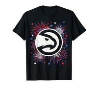 NBA Atlanta Hawks 4th of July Team Logo and Fireworks Camiseta