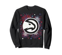 NBA Atlanta Hawks 4th of July Team Logo and Fireworks Sudadera