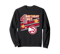 NBA Birthday Boy Atlanta Hawks 4th Birthday Logo Sudadera