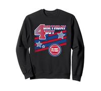 NBA Birthday Boy Detroit Pistons 4th Birthday Logo Sudadera