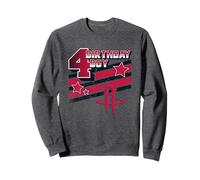 NBA Birthday Boy Houston Rockets 4th Birthday Logo Sudadera