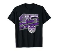 NBA Birthday Boy Sacramento Kings 4th Birthday Logo Camiseta