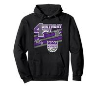 NBA Birthday Boy Sacramento Kings 4th Birthday Logo Sudadera con Capucha