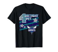 NBA Birthday Charlotte Hornets 4th Birthday Boy Camiseta