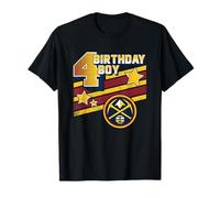 NBA Birthday Denver Nuggets 4th Birthday Boy Logo Camiseta