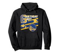 NBA Birthday Golden State Warriors - Logotipo de niño de 6º cumpleaños Sudadera con Capucha