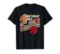 NBA Birthday Toronto Raptors 4th Birthday Boy Logo Camiseta
