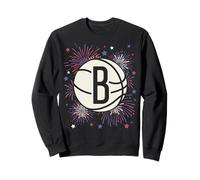 NBA Brooklyn Nets 4th of July Team Logo and Fireworks Sudadera