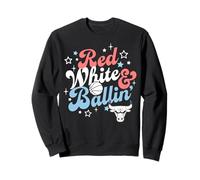 NBA Chicago Bulls 4th of July Red White & Ballin' Sudadera