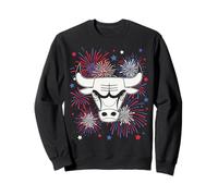 NBA Chicago Bulls 4th of July Team Logo and Fireworks Sudadera