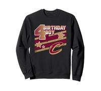 NBA Cleveland Cavaliers 4th Birthday Boy Stars Logo Sudadera