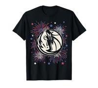 NBA Dallas Mavericks 4th of July Team Logo and Fireworks Camiseta