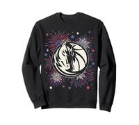 NBA Dallas Mavericks 4th of July Team Logo and Fireworks Sudadera