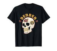 NBA Denver Nuggets - Calavera de Halloween con Estampado Floral Camiseta