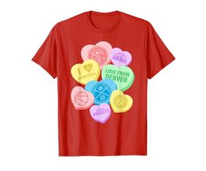 NBA Denver Nuggets San Valentín Caramelo Corazones Camiseta