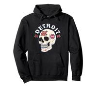 NBA Detroit Pistons Halloween Floral Skull Sudadera con Capucha