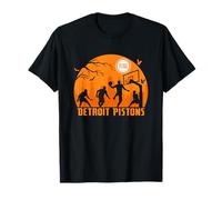 NBA Detroit Pistons Halloween Midnight Hoops Camiseta