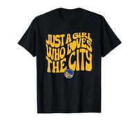NBA Just A Girl Who Loves The City Golden State Wave Logo Camiseta