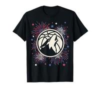 NBA Minnesota Timberwolves 4th of July Team Logo & Fireworks Camiseta