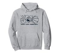 NBA Minnesota Timberwolves Peace Love Baloncesto Sudadera con Capucha