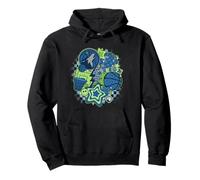NBA Minnesota Timberwolves Psychedelic Basketball Collage Sudadera con Capucha