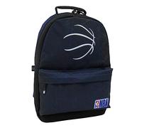 NBA Mochila escolar Colección Oficial Nacional de Baloncesto Asociación Nacional, azul marino, 30 x 43 x 14 cm