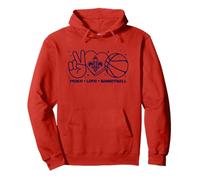 NBA New Orleans Pelicans Peace Love Baloncesto Sudadera con Capucha