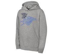 NBA Oklahoma City Thunder - Sudadera con Capucha de Forro Polar, Color Gris Jaspeado