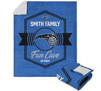 NBA Orlando Magic Dominion - Manta de sherpa personalizada con tacto de seda, 50 x 60 pulgadas