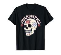 NBA Philadelphia 76ers Halloween Floral Skull Camiseta
