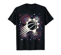 NBA Phoenix Suns 4th of July Team Logo and Fireworks Camiseta