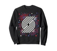 NBA Portland Trail Blazers 4th of July Team Logo & Fireworks Sudadera