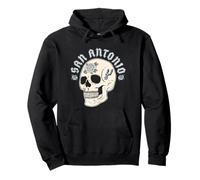 NBA San Antonio Spurs - Calavera de Halloween con Estampado Floral Sudadera con Capucha
